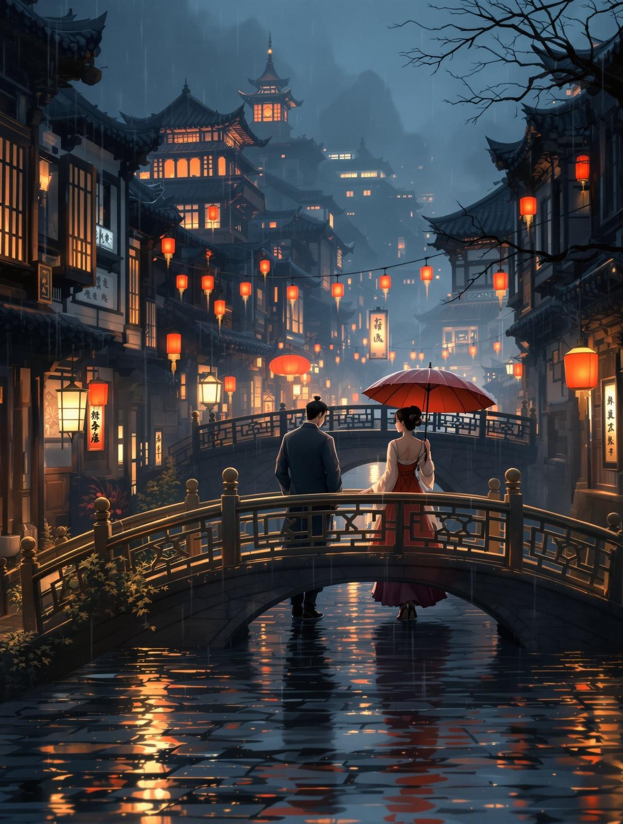 漫展网火爆番剧 - 长安夜雨：千年长安，一场雨困住了两个人